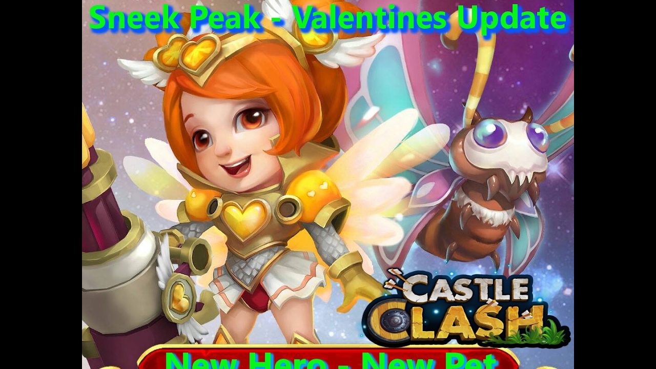 Castle Clash - Sneak Peek - New Hero, New Pet - Valentins ...