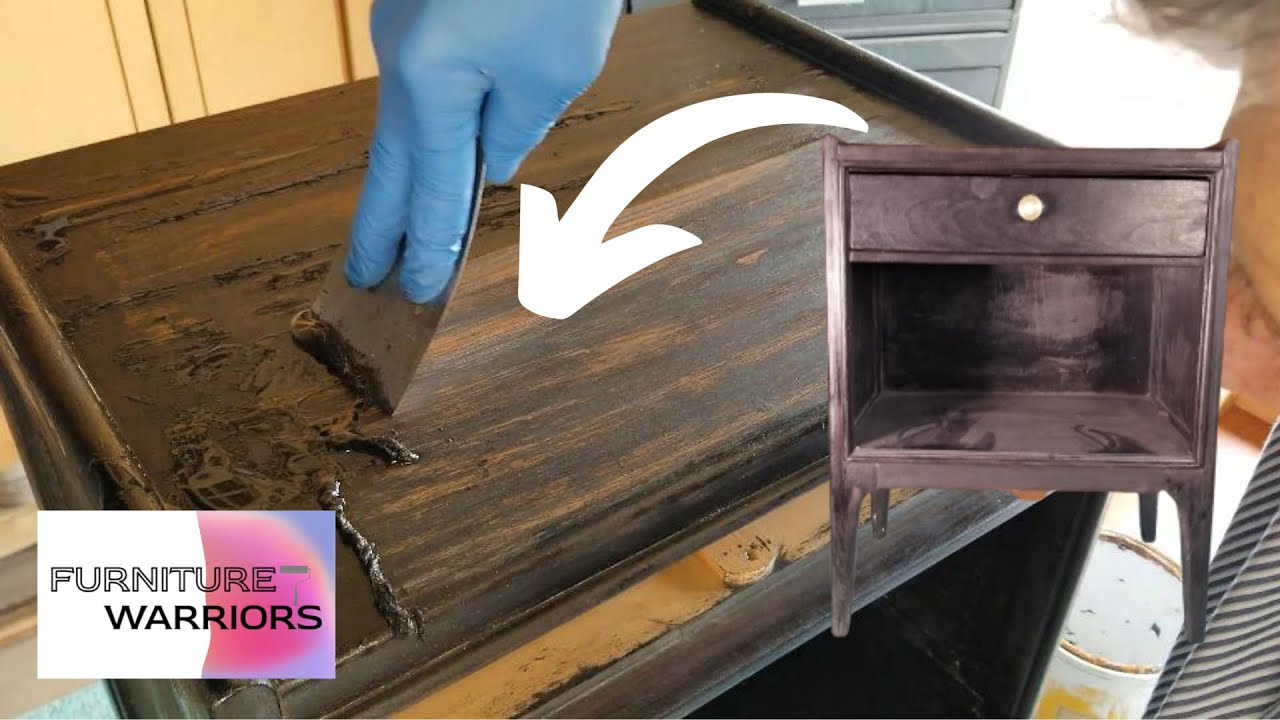 We found an MCM nightstand on FB Marketplace. Mid Century Modern makeover.