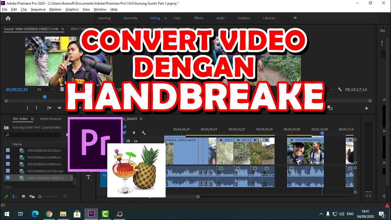 Resolve Unsupported format or damaged file dengan tools Handbrake - YouTube