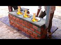 4 in 1 Building Simple Outdoor Smokeless Firewood Stove  \ DIY traditional firewood stove