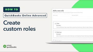 How to create custom roles in QuickBooks Online Advanced