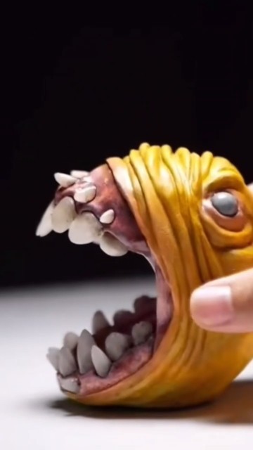 DIY Realistic Pacman Part 1 #diy #monstersclay #scary #shorts - YouTube