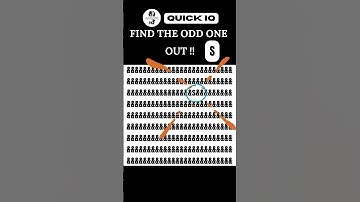 Find the Odd One Out! |QUICK IQ| #OddOneOut #BrainTeaser #PuzzleChallenge #shortsyoutube#shorts#find