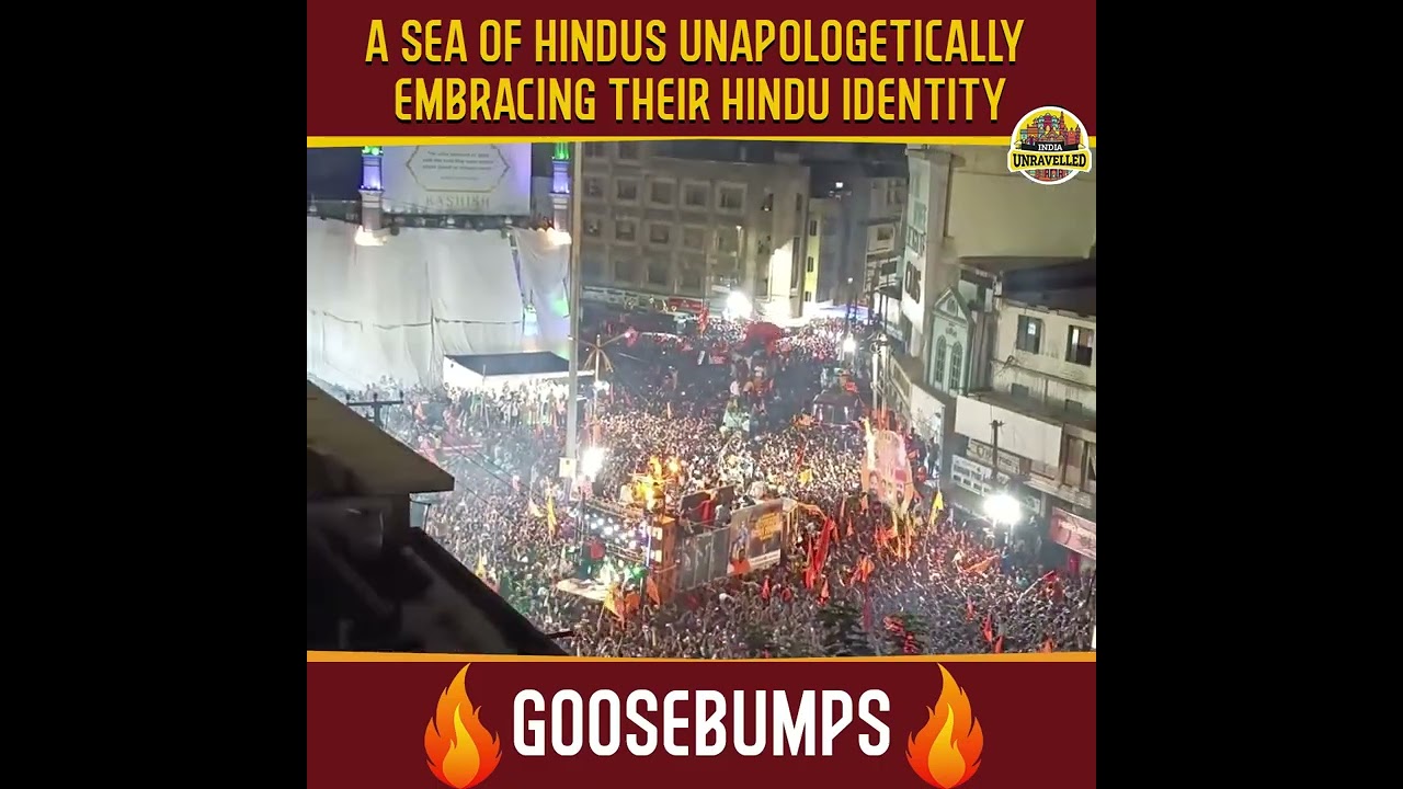 A Sea Of Hindus Unapologetically Embracing Their Hindu Identity