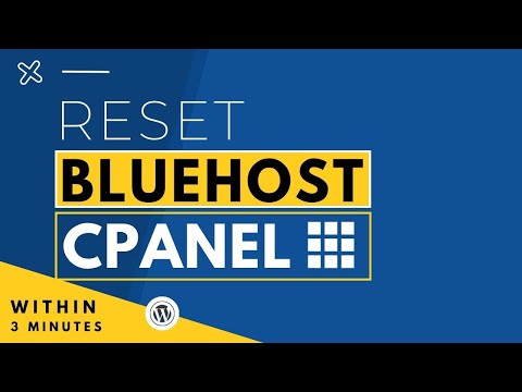How To Reset BlueHost Cpanel 2022 | Factory Reset Cpanel & Bluehost Account