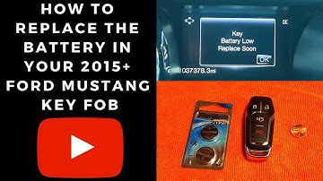 How to replace the battery in a 2015 + Ford Mustang Key Fob