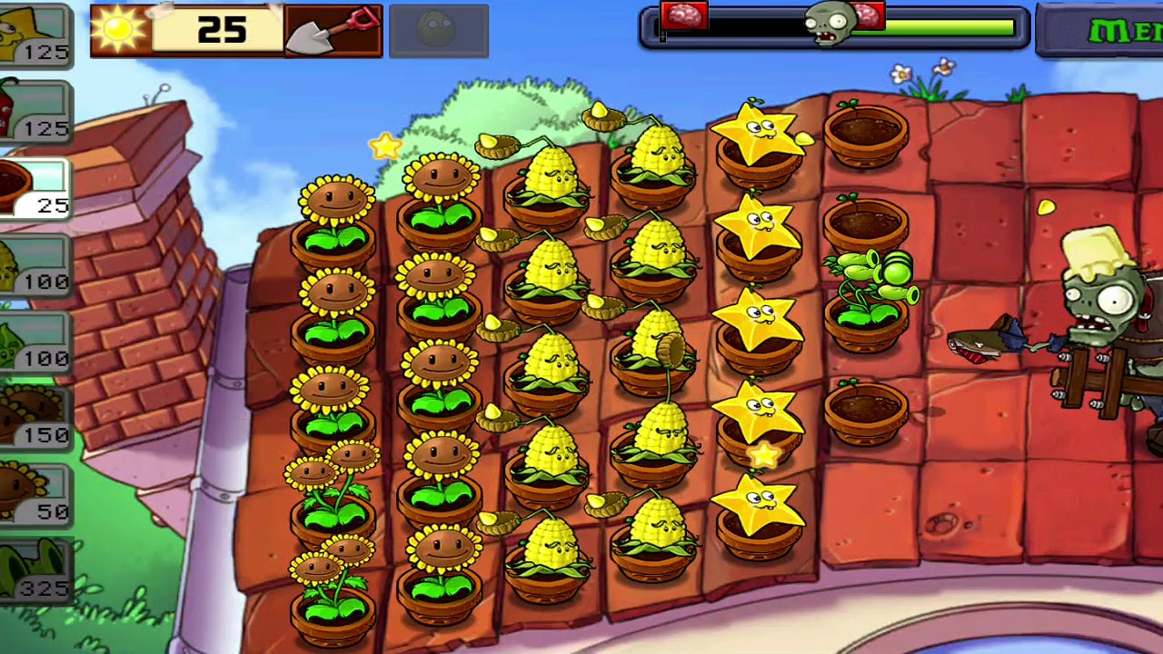 Plantas vs Zombies tejado nivel 8 🧟🧟‍♀️ - YouTube