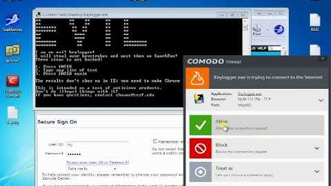 Comodo Firewall vs a test Keylogger