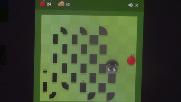 Google Snake Game - Small Map - Cheese Mode - 43 Points