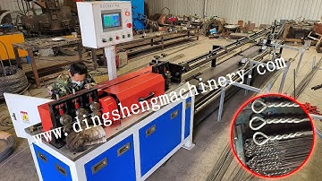 Automatic single loop bale tie wire machine