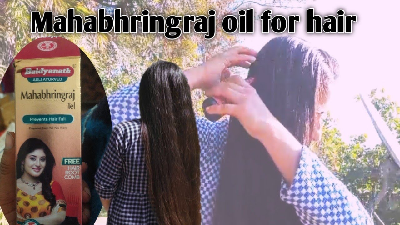 Oiling with Mha bhringraj oil for  hair growth