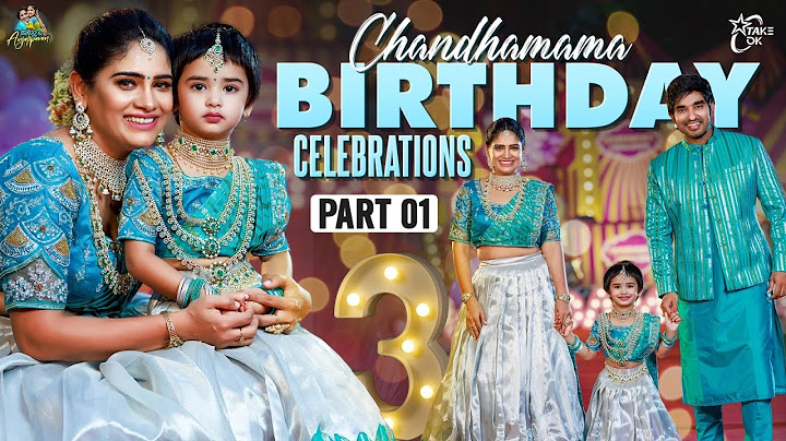 Chandamama 3rd birthday celebrations -1 || itlu mee anjalipavan  || dhanvika shasha || Getting ready
