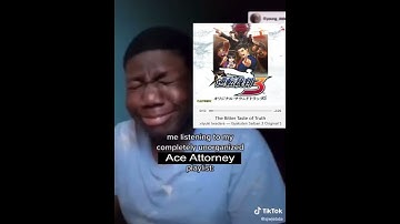 when you listen to an unorganized Ace Attorney playlist #shorts #aceattorney