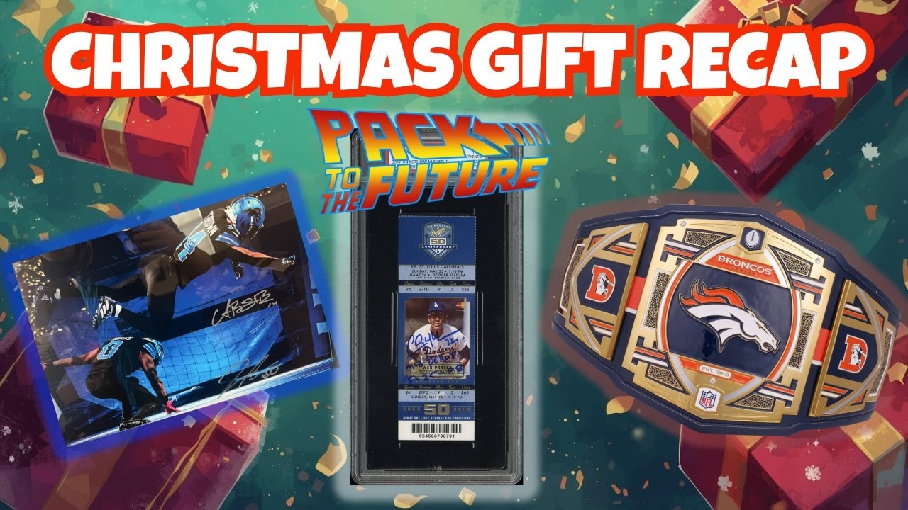 You Won't Believe our HAUL of SPORTS CARDS we Received for Christmas!