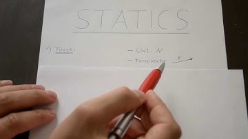 Mechanics clip 1: Introduction to Statics [EN]