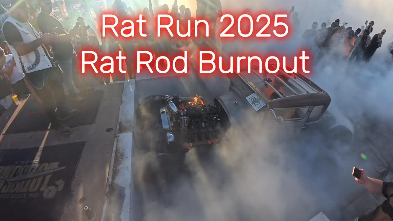 Rat Run 2025 Rat Rod Burnout 