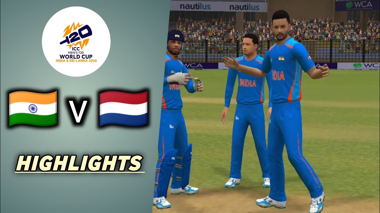 𝗜𝗻𝗱𝗶𝗮 𝘃𝘀 𝗡𝗲𝘁𝗵𝗲𝗿𝗹𝗮𝗻𝗱𝘀 ! 𝗜𝗖𝗖 𝗧20 𝗪𝗼𝗿𝗹𝗱 𝗖𝘂𝗽 2026 | 𝗥𝗲𝗮𝗹 𝗖𝗿𝗶𝗰𝗸𝗲𝘁 𝗦𝘄𝗶𝗽𝗲