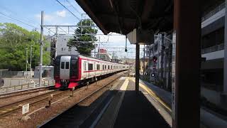 名鉄3700系急行一宮ゆき　東岡崎駅2番線入線