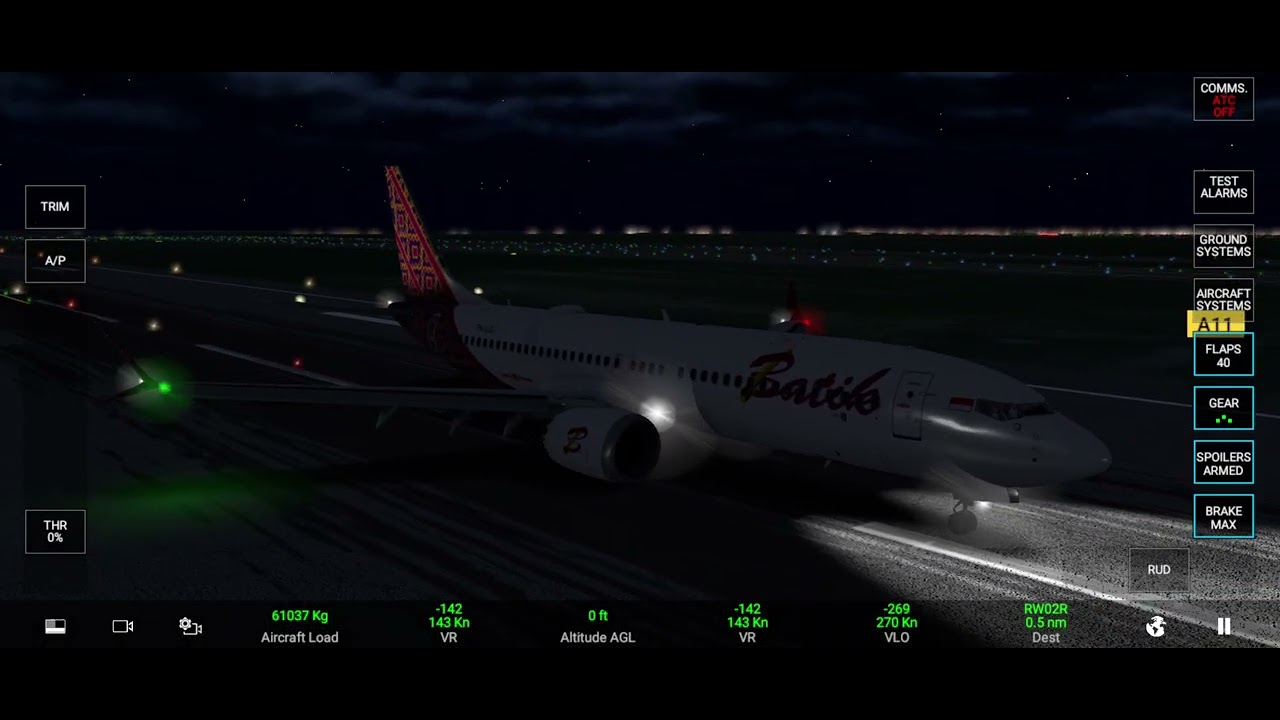 Real Flight Simulator/Batik Air/LANDING/Marshal