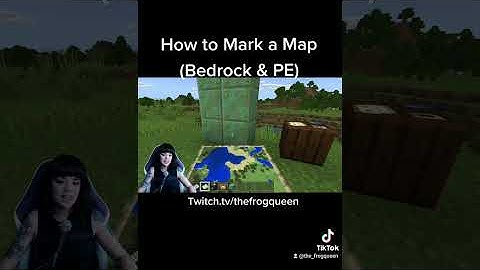 Minecraft Bedrock - How to mark locations on your map #shorts