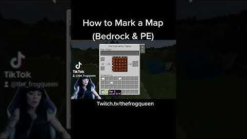 Minecraft Bedrock - How to mark locations on your map #shorts