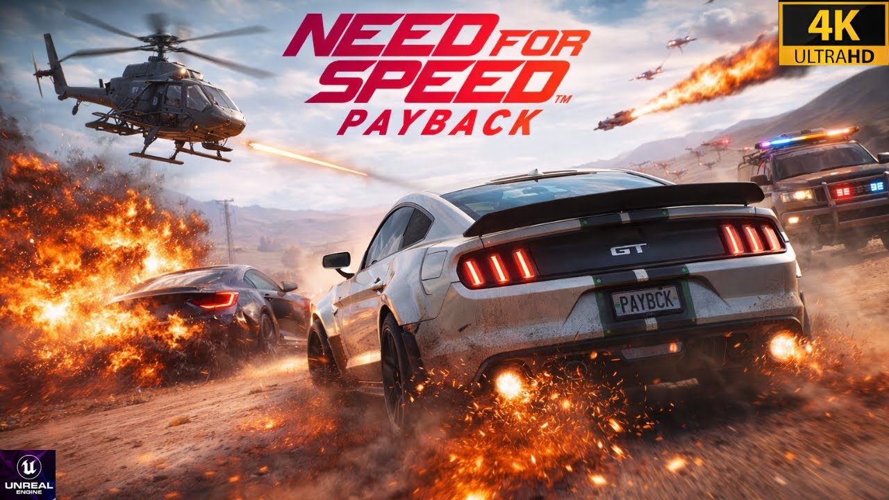 Let's Back To NFS ERA'S Need For Speed Payback Gameplay -  4K 60FPS PC ON RTX 3050