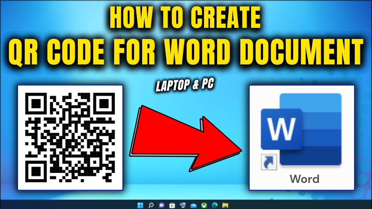 How to Create QR Code for Your Word Document - YouTube