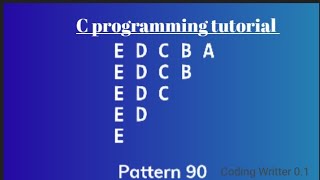 Best pattern tutorial video in C programming language ll 💯💯#coding #short #youtubeshorts