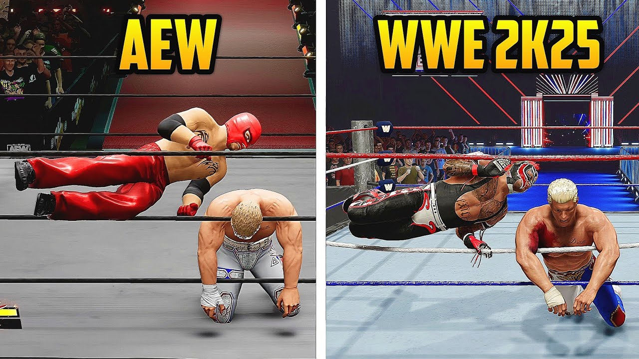 AEW Fight Forever vs WWE 2K25 - Signature, Finisher & Entrance