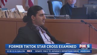 Former TikTok star cross-examined