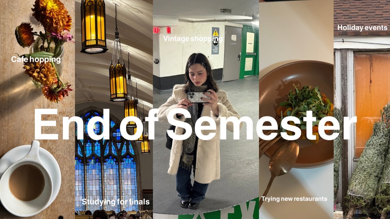 The last few days of fall semester