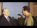 القائد صدام حسين يستقبل رئيس الوزراء البلغاري فيليبوف في بغداد تاريخ ١٩٨٣ ١ ١٣ 