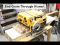 End Grain Cutting Board Through Planer