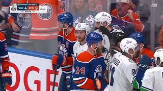 Nikita Zadorov hits McDavid in a back after the whistle in game 3 (12 may 2024)