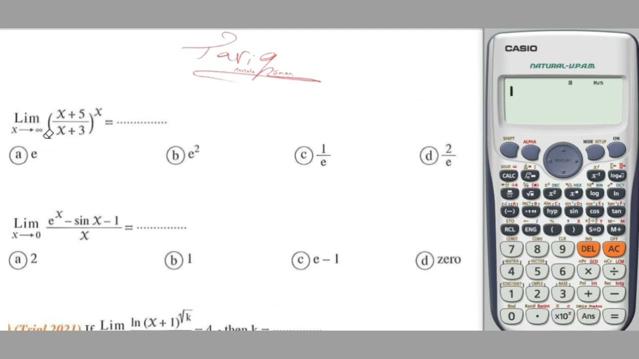 Calculus using calculator