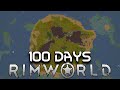 I survived 100 days on a deserted island in rimworld