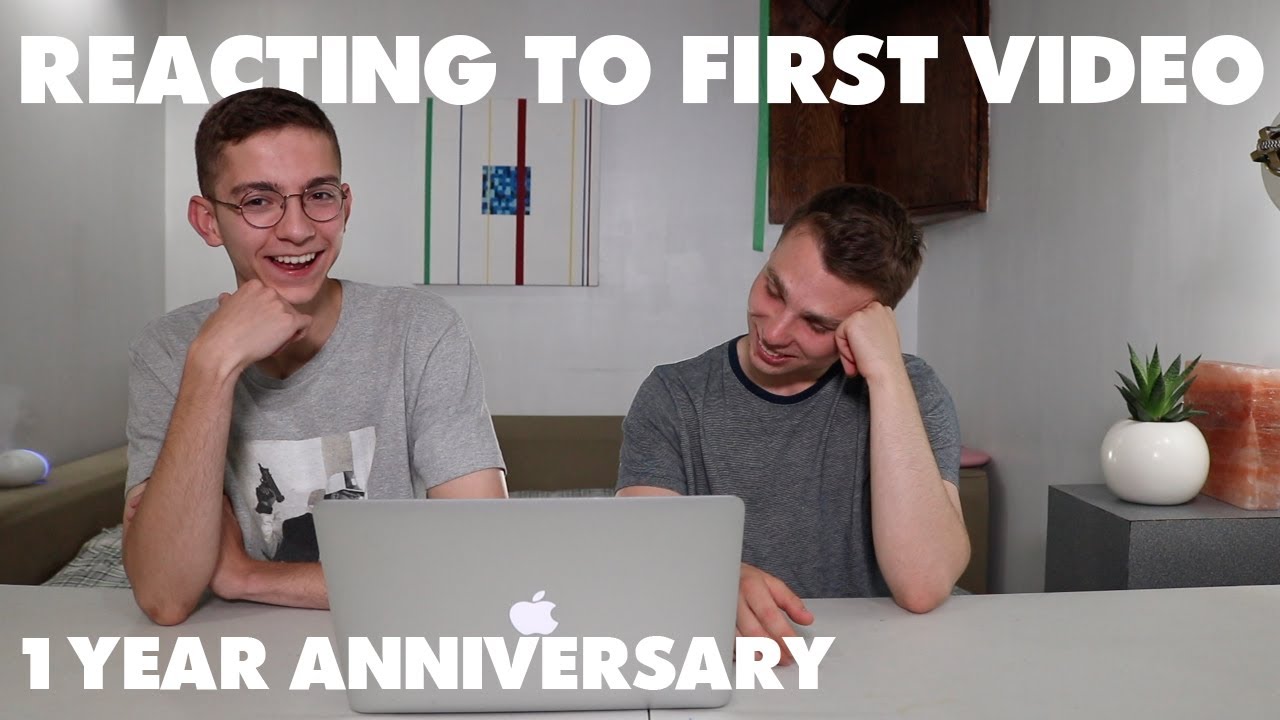REACTING TO OUR FIRST VIDEO | One Year Anniversary - YouTube