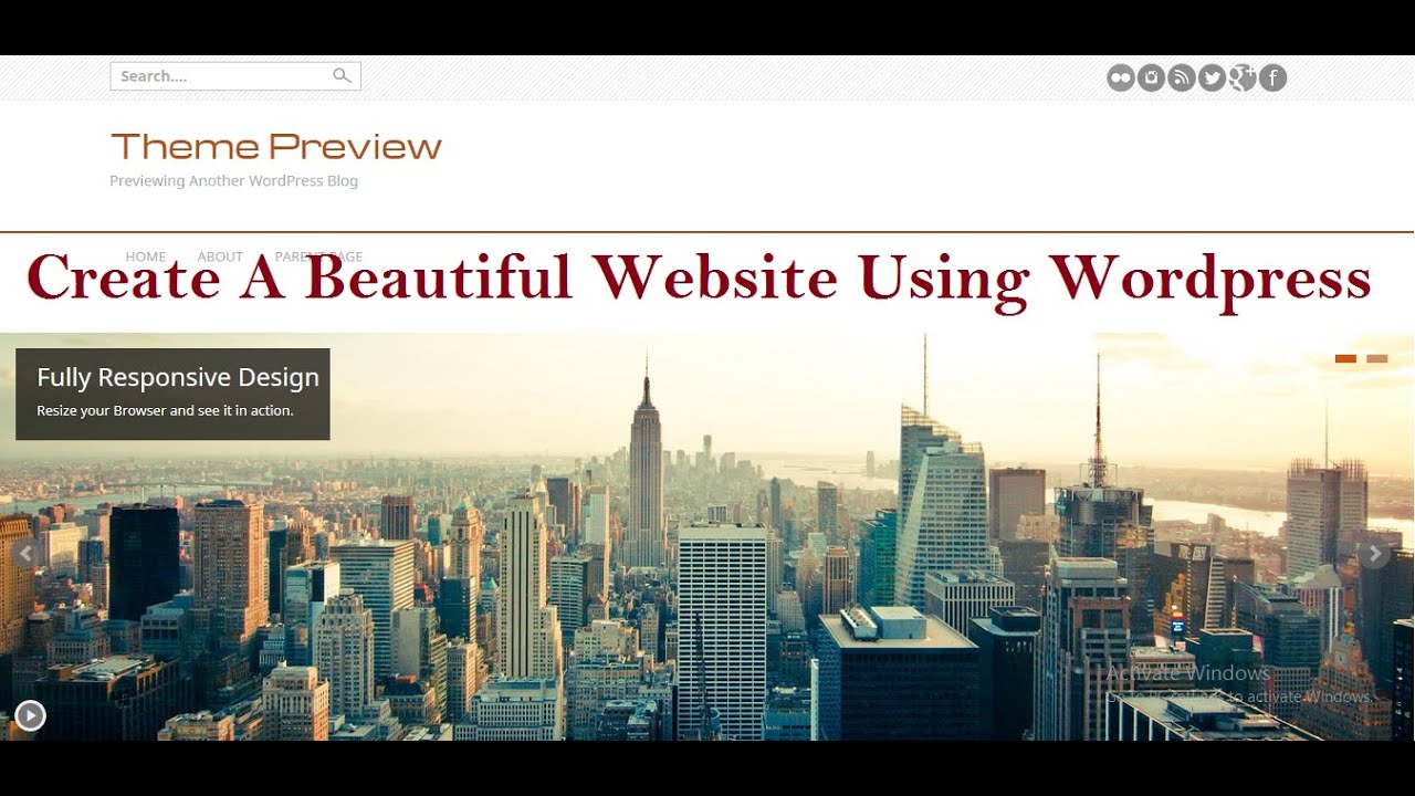 Easy Tutorials How To Make a Blog Using WordPress | Fully Responsive Blog