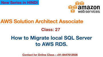 How to migrate local  SQL Server  to AWS RDS | AWS RDS Service | AWS DATABASE |