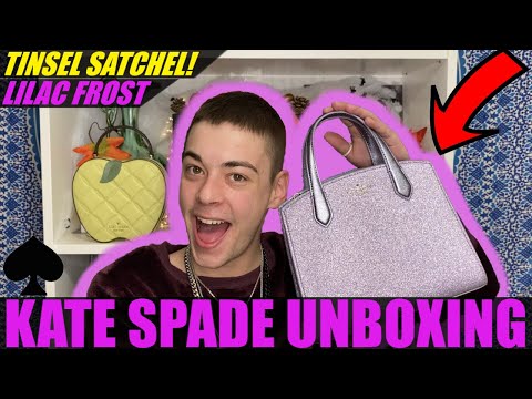 NEW GLITTER BAGS? Kate Spade Unboxing! *TINSEL SATCHEL* - YouTube