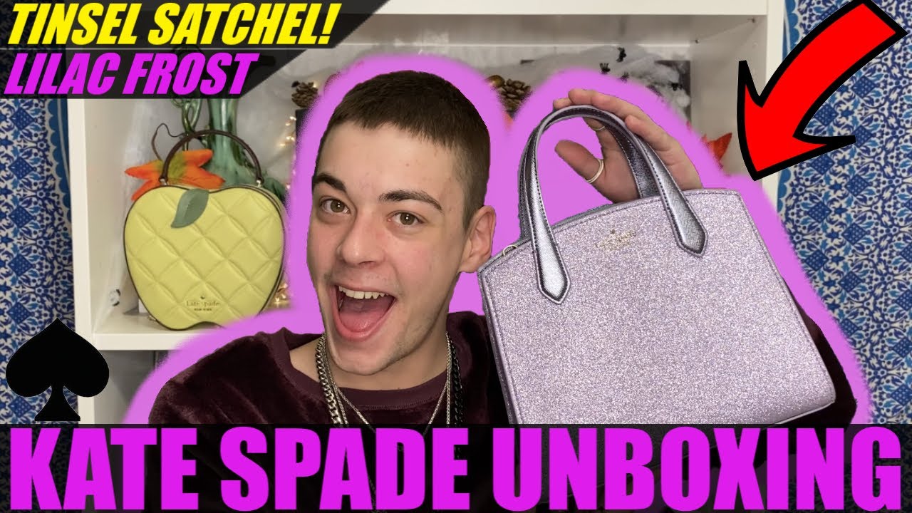 NEW GLITTER BAGS? Kate Spade Unboxing! *TINSEL SATCHEL* - YouTube