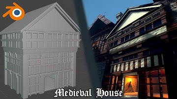Medieval House Made With Blender | Timelapse