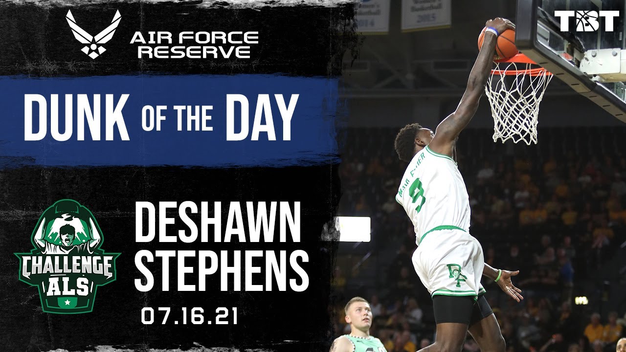 Deshawn Stephens, Elam Ending, Team Challenge ALS, Air Force Reserve Dunk of the Day 07/16/2021