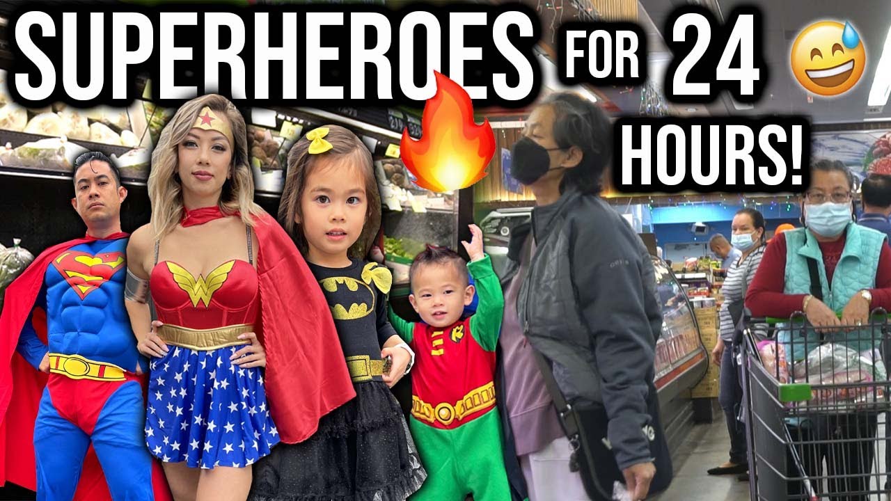 Wearing Halloween Costumes for 24 Hours! YouTube