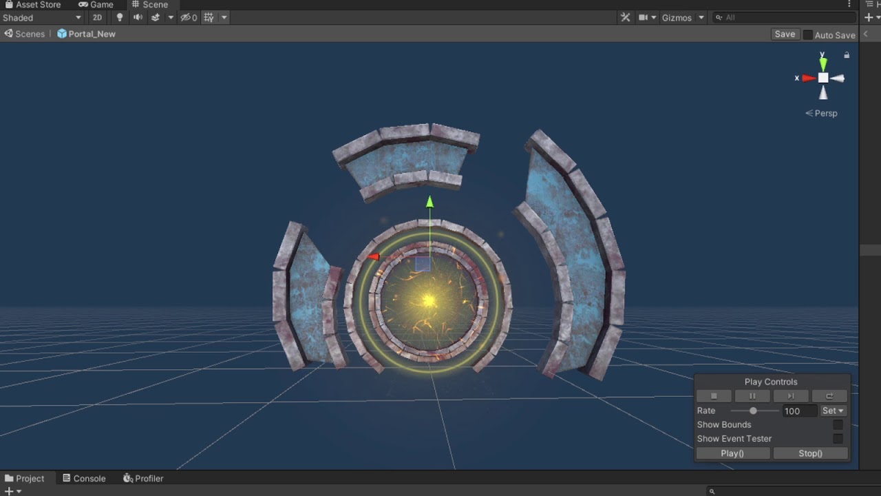 SoulMaze VFX Yellow Portal