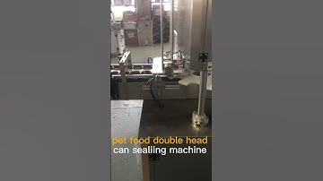 pet food double head can sealing machine,Automatic dual head Can Seamer Machine,Can Closing machine
