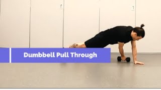 How to Perform a Dumbbell Pull Through - PTLDN Exercise Library