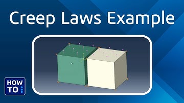 Creep Laws Example | Abaqus Learning Edition