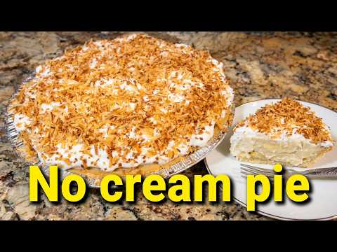 Banana Coconut Cream Pie, No Cream!