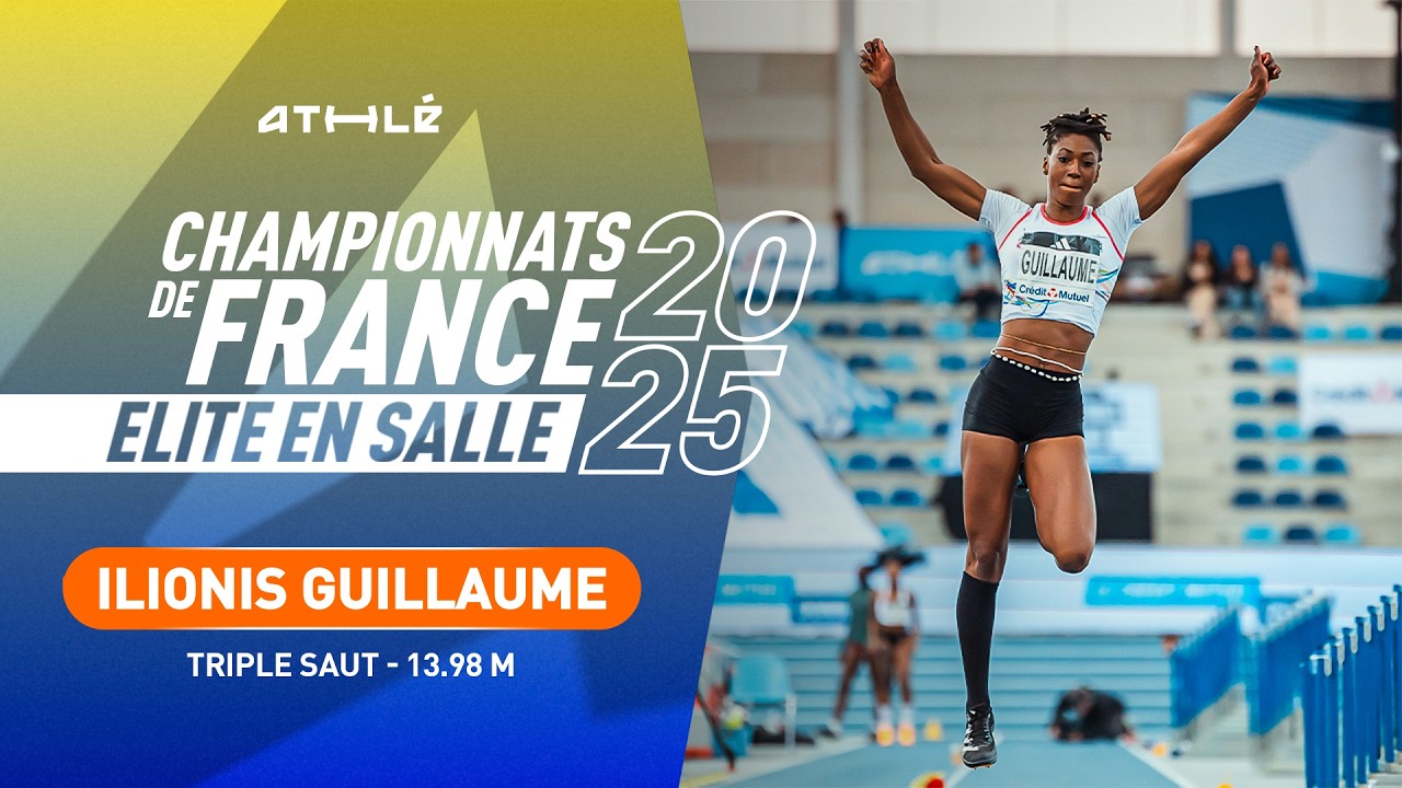 Ilionis Guillaume s'envole à 13,98 m et récupère la couronne nationale du triple saut | Miramas 2025